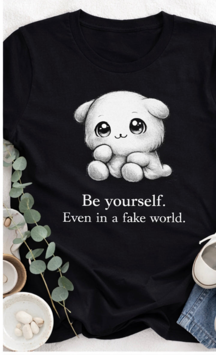 Be yourself. Even in a fake world.