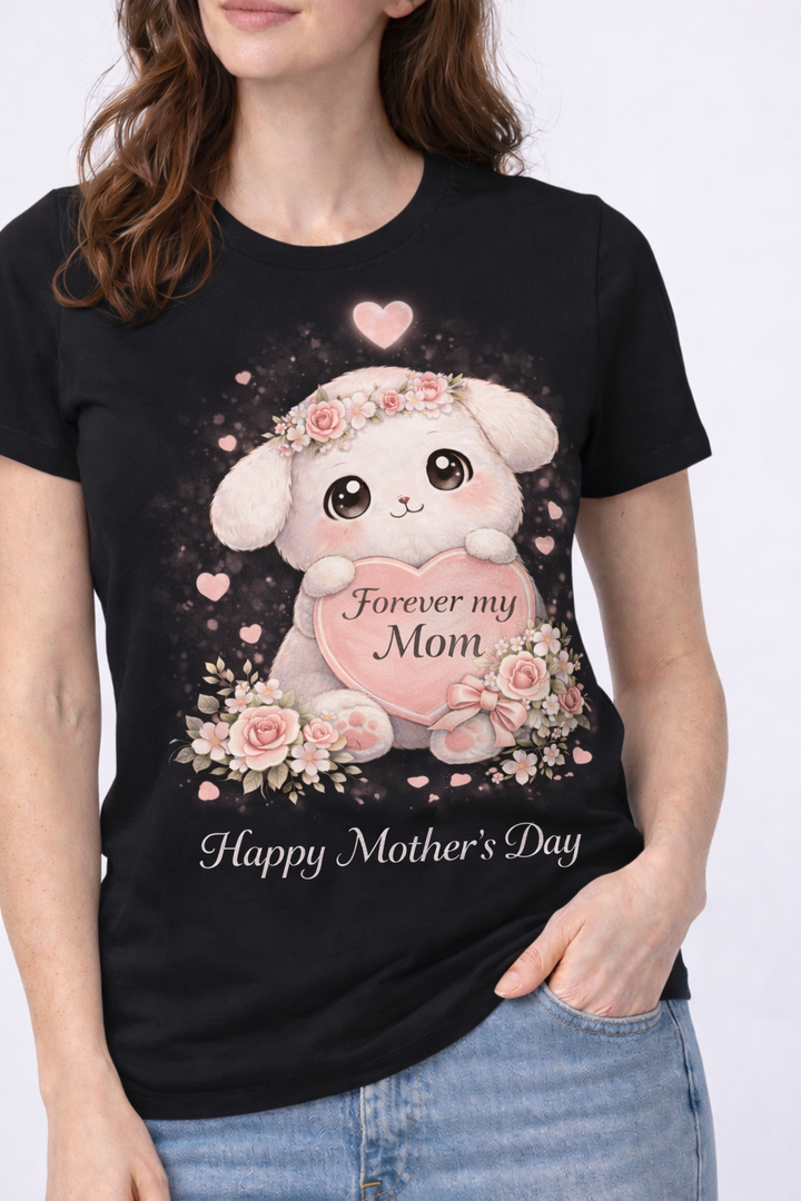 Forever My Mom-Mothers Day Floral T-shirt