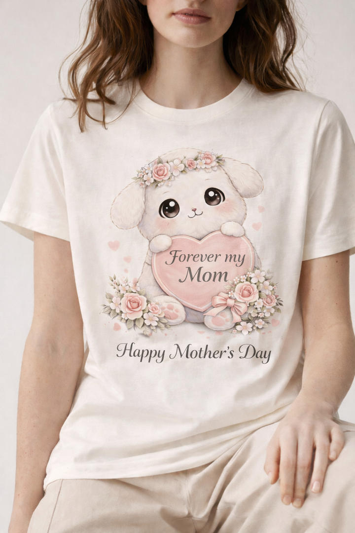 Forever My Mom-Mothers Day Floral T-shirt