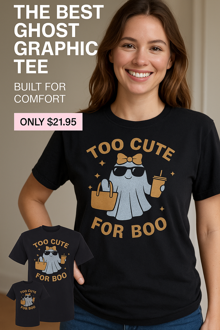TOO CUTE FOR BOO orange